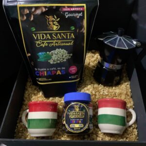 Kit de Café + Cafetera + 2 Tazas