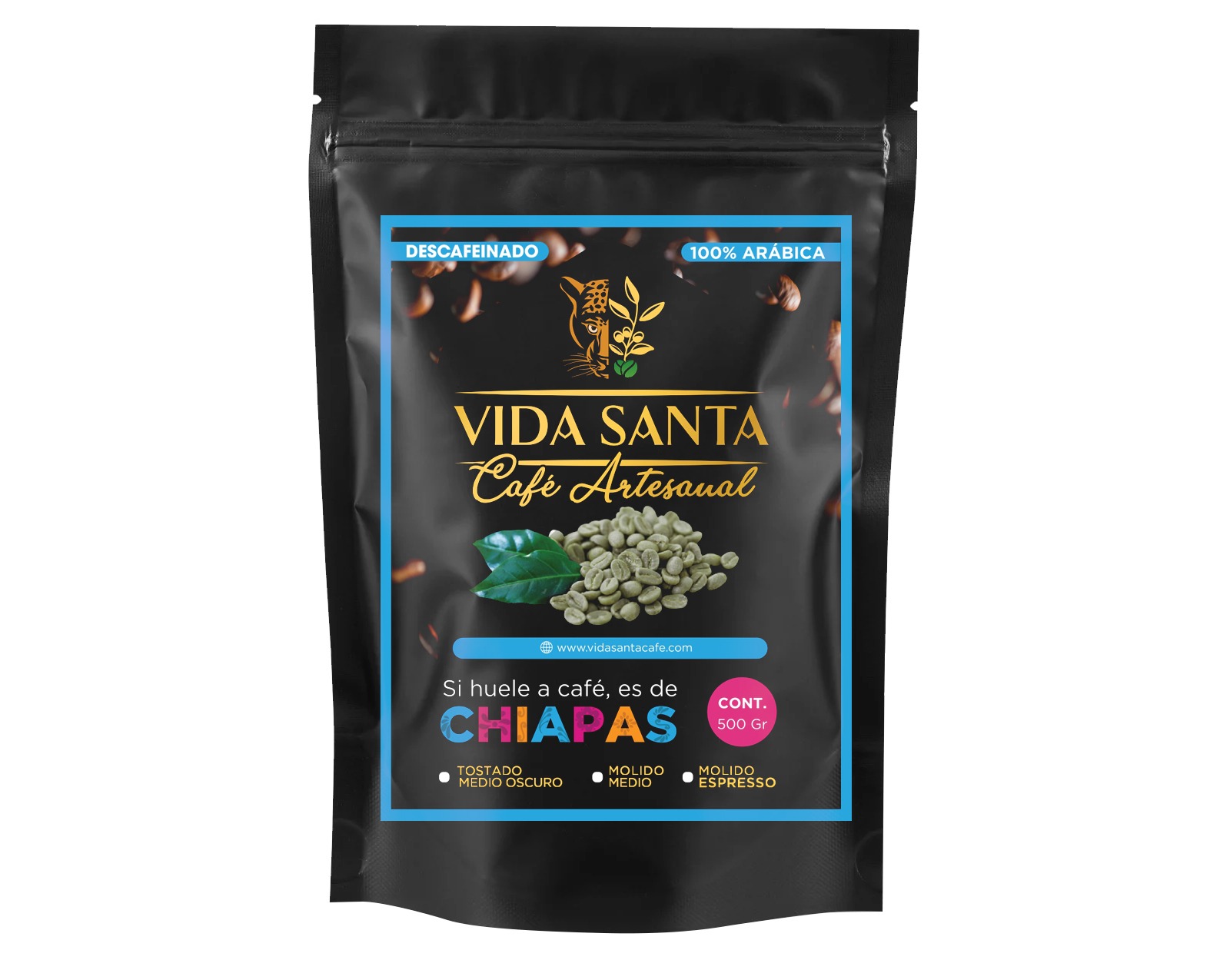 Café de Chiapas | Descafeinado | 500gr | Proceso Lavado